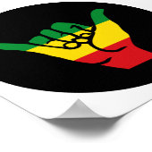 レゲエ色釈迦手 ポスター (角)