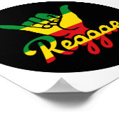 レゲエ釈迦手(レゲエの色) ポスター (角)