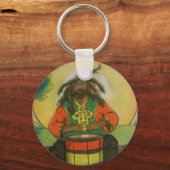 レゲエ音楽のルーツ キーホルダー (正面)