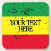 レゲエ音楽グリーンイエローレッド コースター (正面)