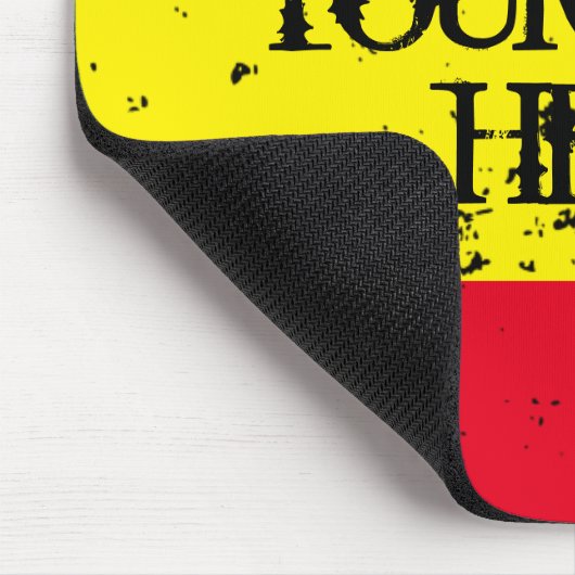 レゲエ音楽グリーンイエローレッド マウスパッド (コーナー)