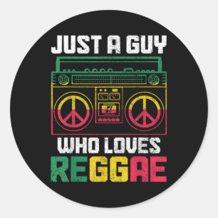 レゲエ音楽ジャマイカを愛する男に過ぎないヴィンテージ ラウンドシール