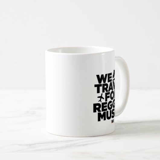 レゲエ音楽ステッカーで旅行 コーヒーマグカップ (正面右)