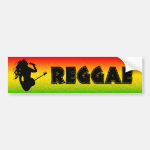 レゲエ音楽ラスタのRastamanのバンパーステッカー バンパーステッカー