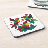 レゲエ鳥3羽 コースター (左側)