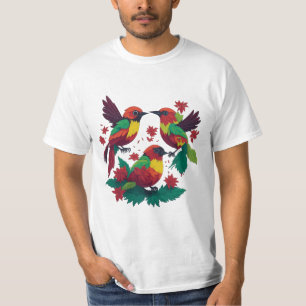 レゲエ鳥3羽 Tシャツ