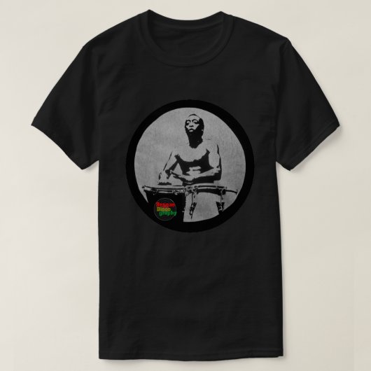 レゲエLivingdrum Tシャツ (デザイン正面)