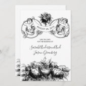 レゲシーコア白黒ペンインク洗浄フローラ セーブザデート (正面/裏面)