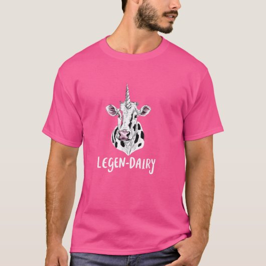 レゲンデイリーおもしろいカウプンデザイン Tシャツ (正面)