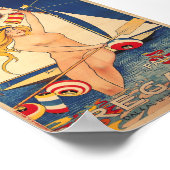 レゲート，セーリング，イタリア，アールヌーボー ポスター (角)