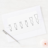 レコス 長方形シール (封筒)