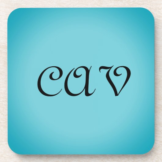 レコレタコーンフラワーブルー コースター (正面)