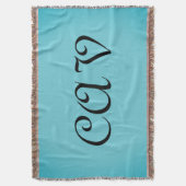 レコレタコーンフラワーブルー スローブランケット (正面縦)