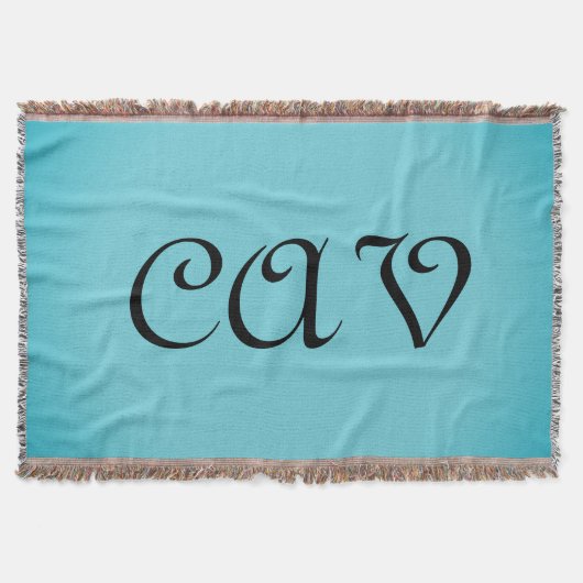 レコレタコーンフラワーブルー スローブランケット (正面)