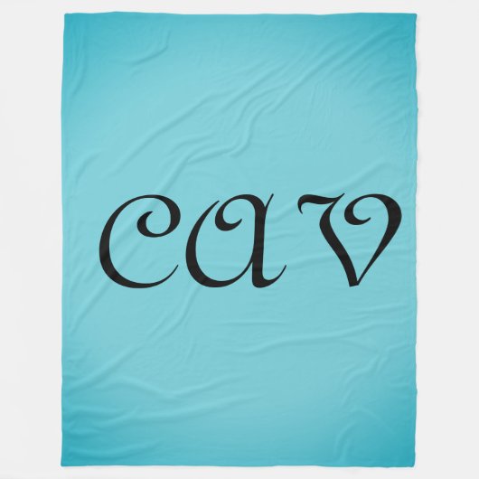 レコレタコーンフラワーブルー フリースブランケット (正面)