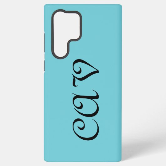 レコレタコーンフラワーブルー SAMSUNG GALAXYケース (裏面)