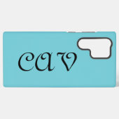 レコレタコーンフラワーブルー SAMSUNG GALAXYケース (裏面横)