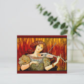 レコンズミュージックヴァイオリンヴィンテージポスター ポストカード (スタンド正面)