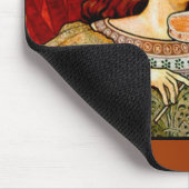 レコンズミュージックヴァイオリンヴィンテージポスター マウスパッド (コーナー)