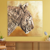 レコンバレルカンバスプリントのライオン キャンバスプリント (インサイチュ (リビング))