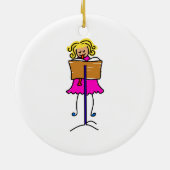 レコーダーの子供 セラミックオーナメント (裏面)