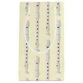 レコーダーミュージック先生ミュージシャンバンド スモールペーパーバッグ (正面)