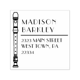 レコーダーミュージック先生ミュージシャンバンド セルフインキングスタンプ