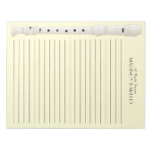 レコーダーミュージック先生ミュージシャンバンド ノートパッド (正面)