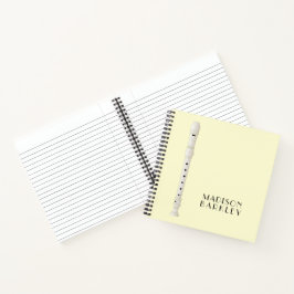 レコーダーミュージック先生ミュージシャンバンド ノートブック