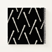 レコーダーミュージック先生ミュージシャンバンド ノートブック (裏面)