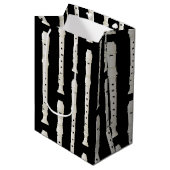 レコーダーミュージック先生ミュージシャンバンド ミディアムペーパーバッグ (正面アングル)