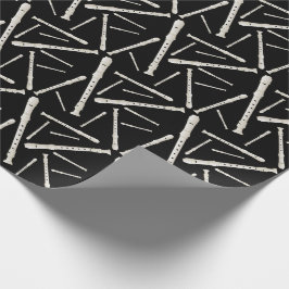 レコーダーミュージック先生ミュージシャンバンド ラッピングペーパー