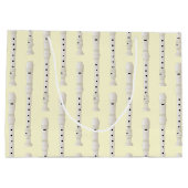 レコーダーミュージック先生ミュージシャンバンド ラージペーパーバッグ (裏面)