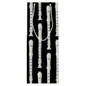 レコーダーミュージック先生ミュージシャンバンド ワインギフトバッグ (裏面)