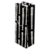 レコーダーミュージック先生ミュージシャンバンド ワインギフトバッグ (正面アングル)