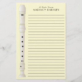 レコーダーミュージック先生ミュージシャンバンド 便箋