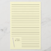 レコーダーミュージック先生ミュージシャンバンド 便箋 (裏面)