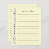 レコーダーミュージック先生 サンキューカード (正面/裏面)