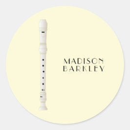 レコーダーミュージック先生 ラウンドシール