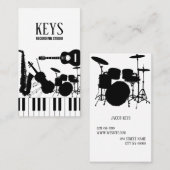 レコーディングスタジオミュージックショップ 名刺 (正面/裏面)