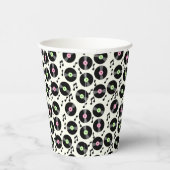 レコードと音符のパターン 紙コップ (右)