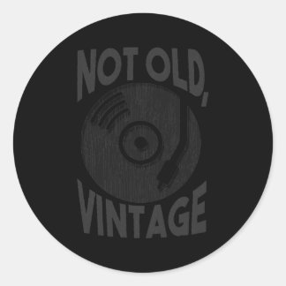 レコードなし古いヴィンテージレトロ評価 ラウンドシール