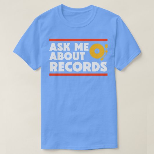 レコードについて頼Music Lover Record Collector Tシャツ (デザイン正面)