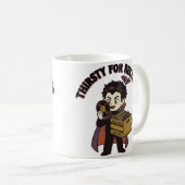レコードに飢えた コーヒーマグカップ (正面右)