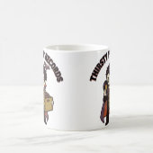 レコードに飢えた コーヒーマグカップ (中央)