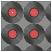 レコードのデザインの生地 ファブリック (見本)