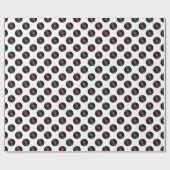 レコードのパターン |任意の背景色 ラッピングペーパー (フラット)