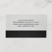 レコードのビニール炎 名刺 (裏面)