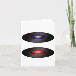 レコードのメッセージカード カード