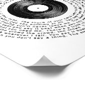 レコードのレコード曲で何も言わないとき ポスター (角)